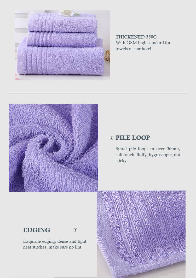 OEM Discount Purple Hand Towels