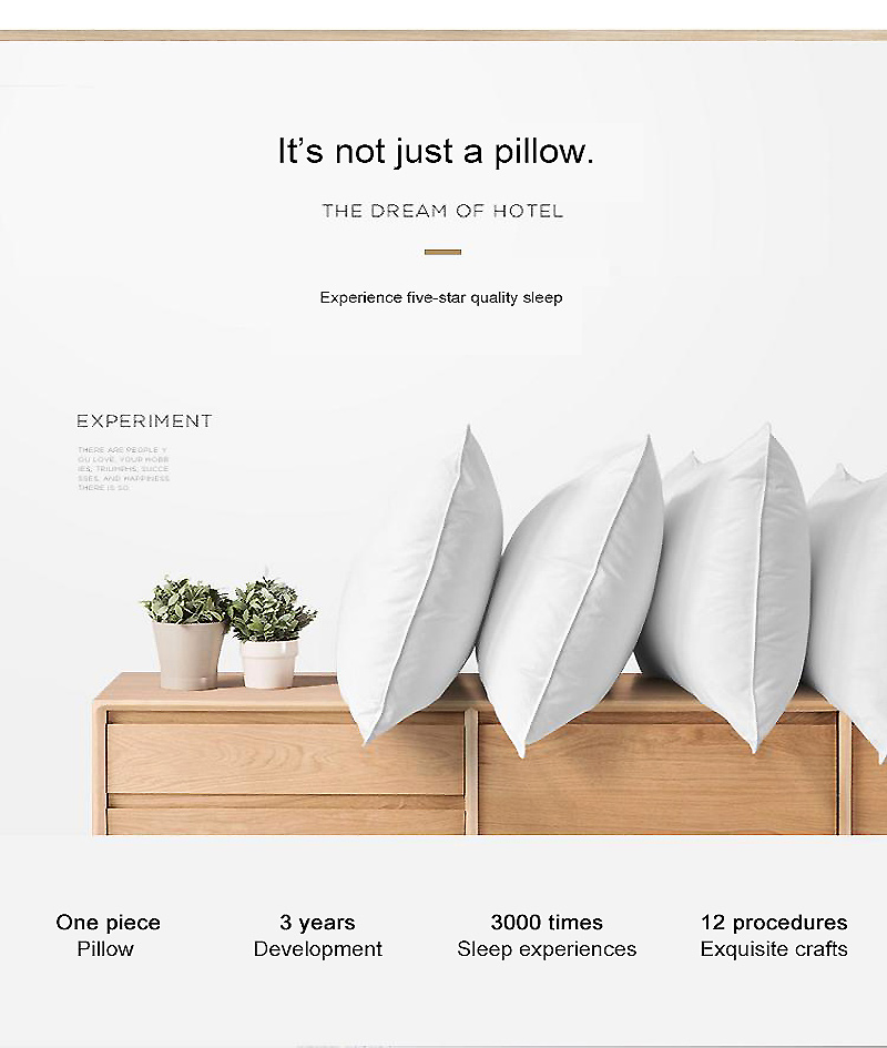 Soft 100% Cotton Microfiber Hotel Pillow