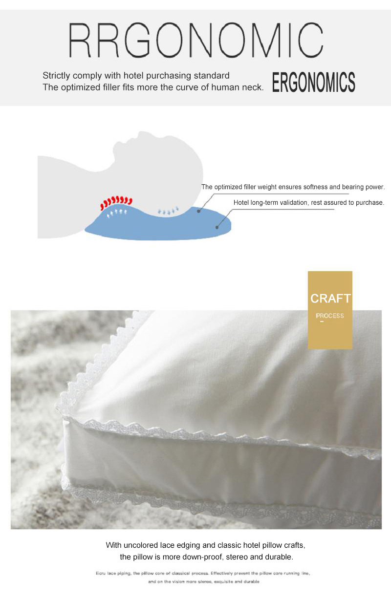 Factory Made Hilton Hotel Pillows White