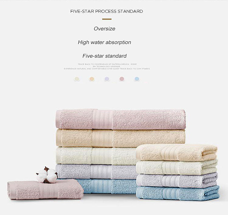 5 Star Pure Cotton Hotel Hand Towel Folding