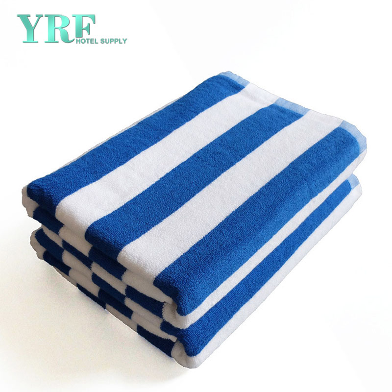 Cotton Eco-Friendly Blue Bath Towel Set