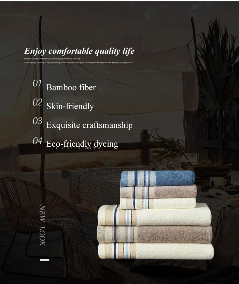 Skin-Friendly Bamboo Bath Towel Custom