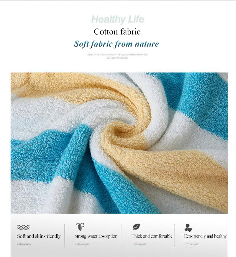 Cotton-Dyed White Towel Jacquard