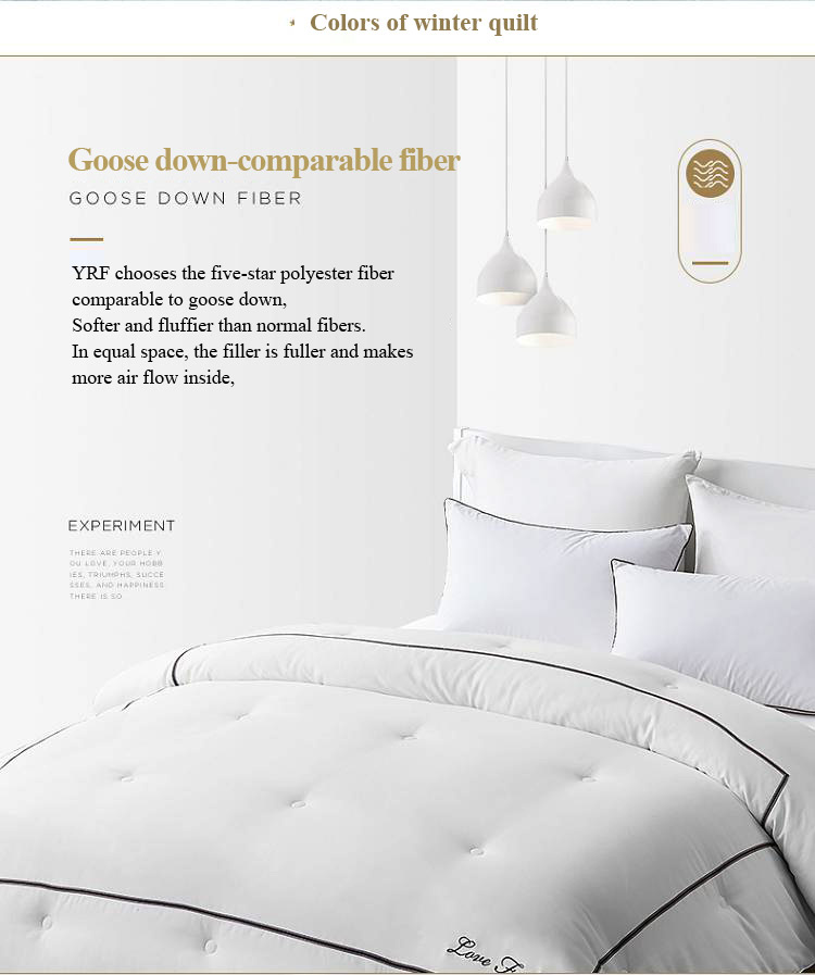 Hotel Microfiber Comforter Solid White