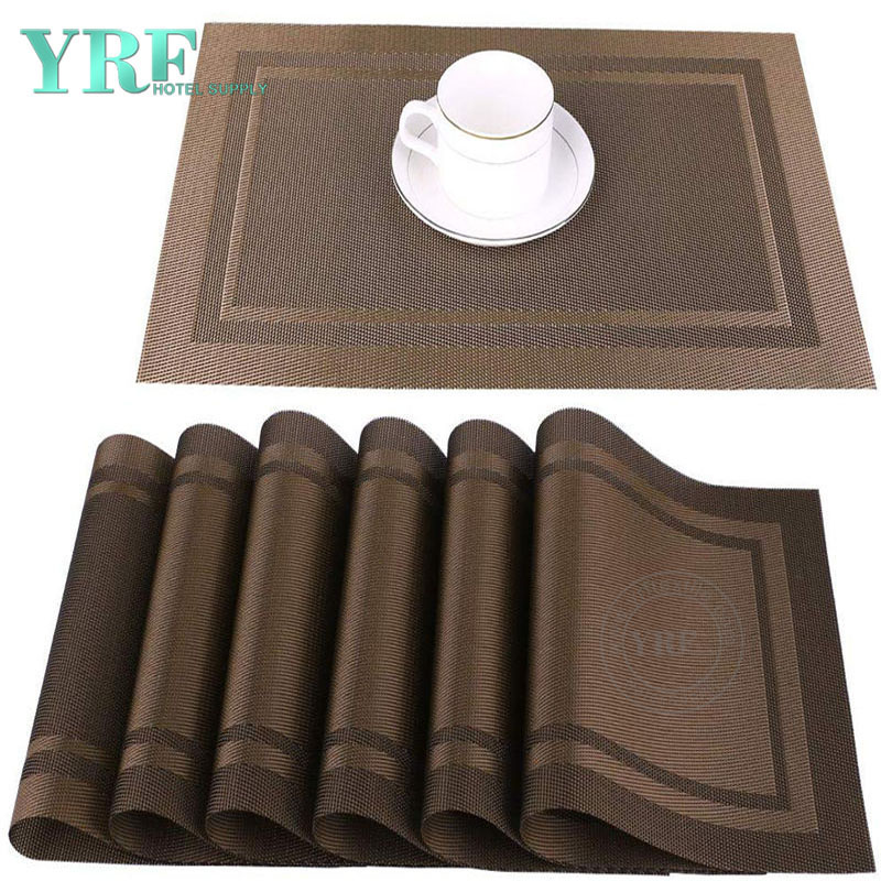Wipe Clean Blue line Table Mats Square