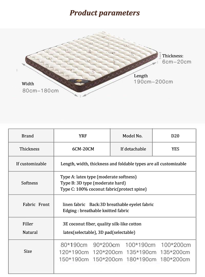 Full XL Extra Firm Mattress Breathable
