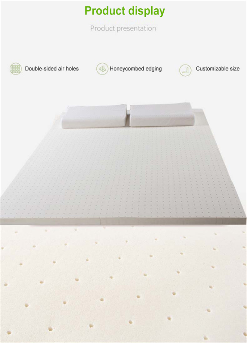 Breathable Cover Natural Latex Mattress Foldable