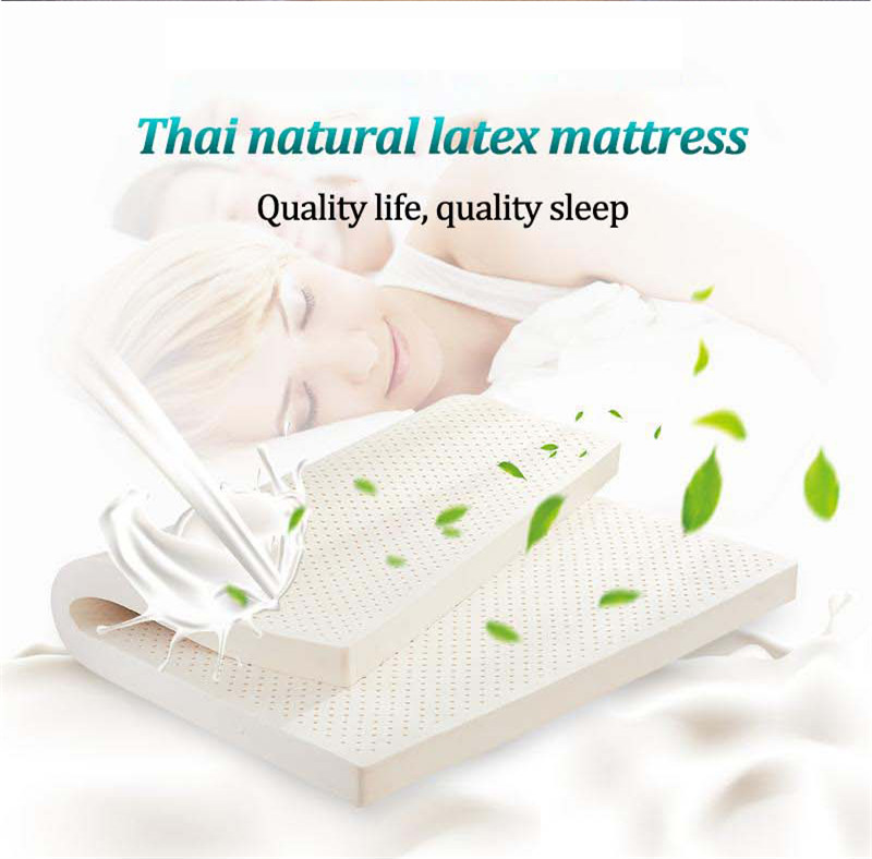 Thin Pure Latex Mattress Compressed