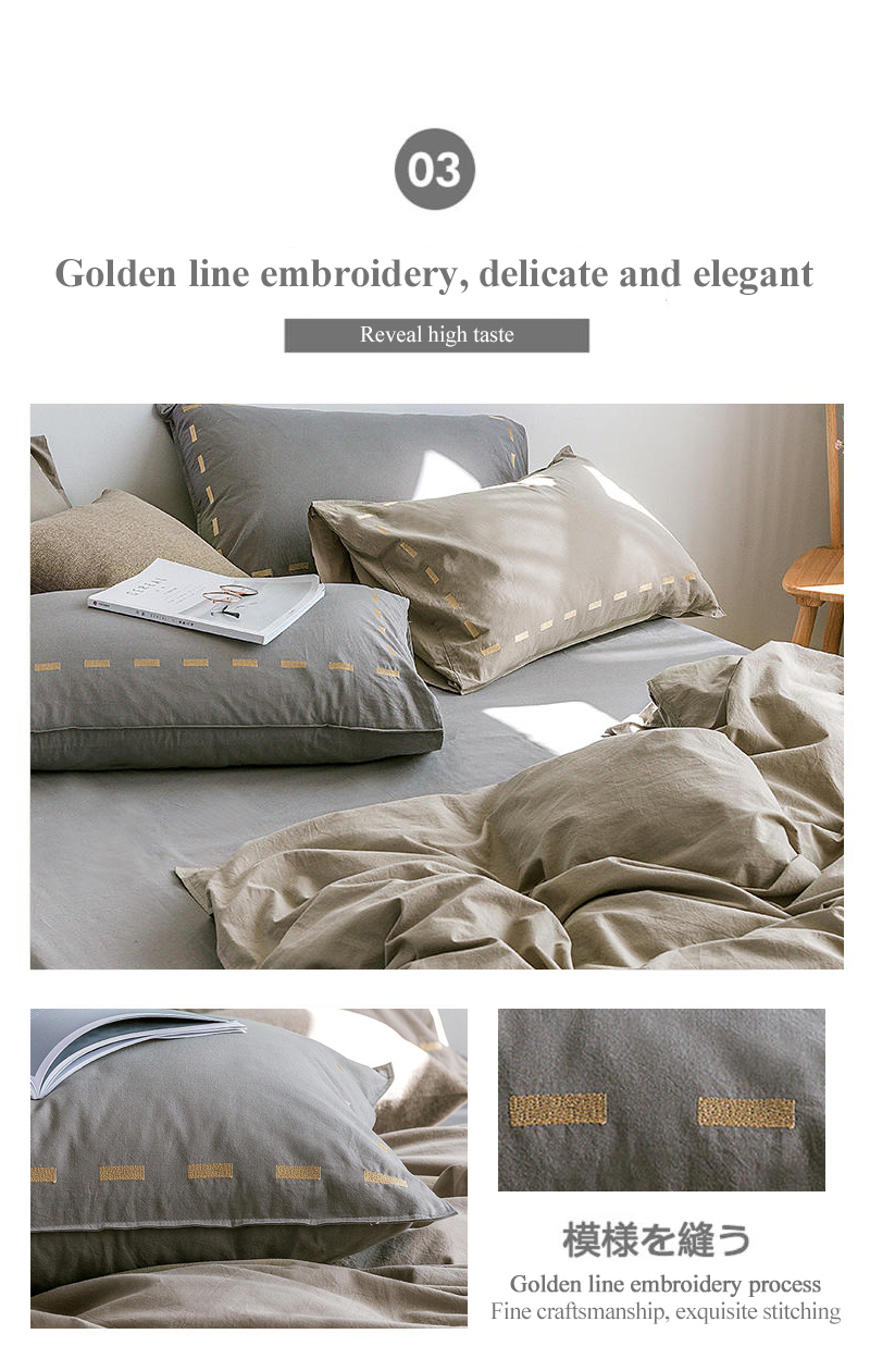 With LOGO 3 Piece Bed Sheet Set