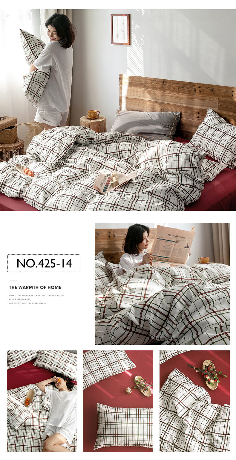 High Quality 100% Cotton Bed Sheet Set