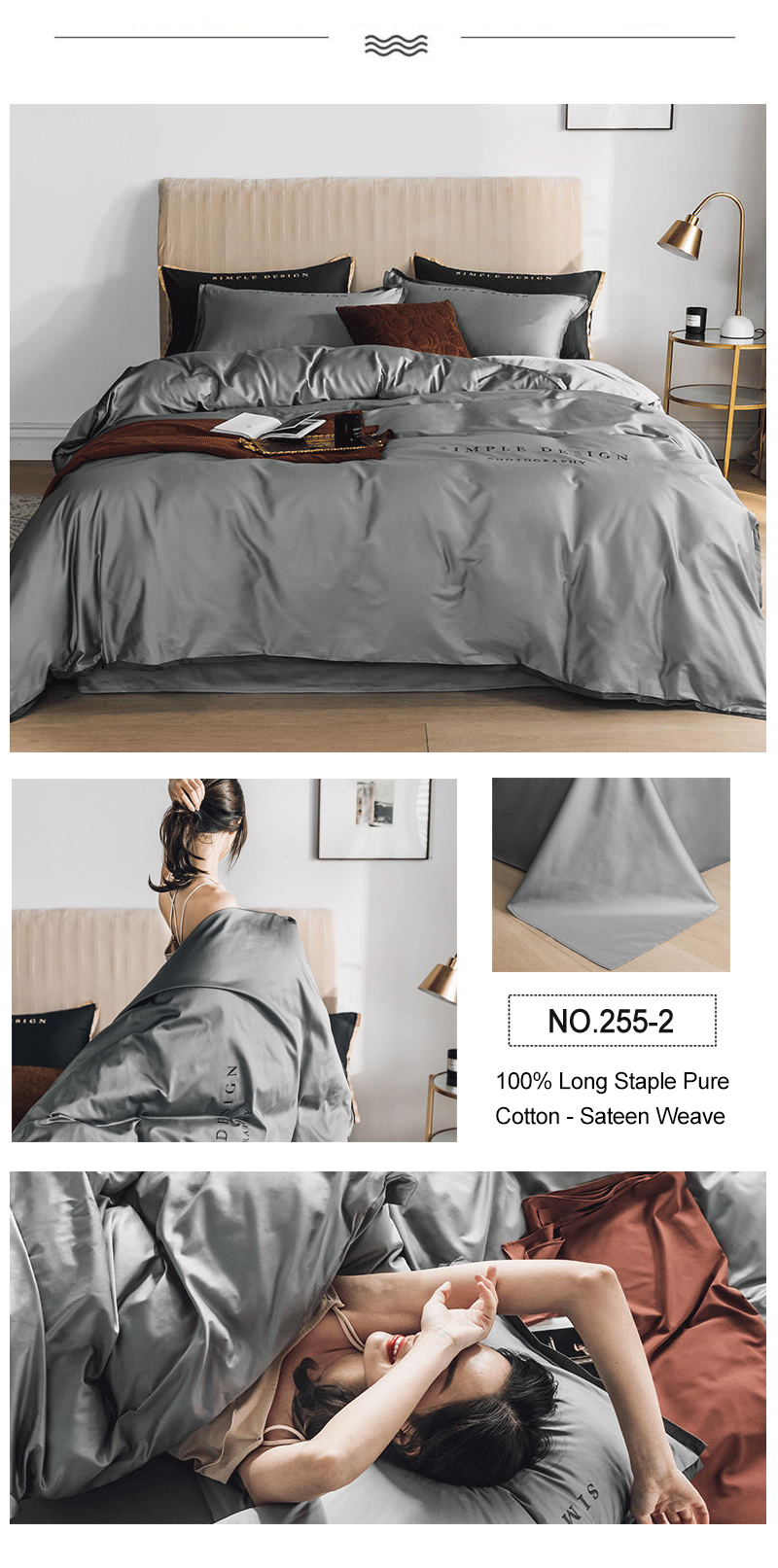 Five-Star Hotel Linen King Bed Modern Design