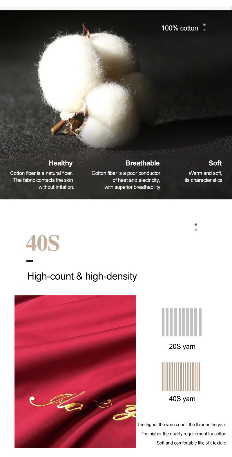 Classy Style 100% Cotton Bedding