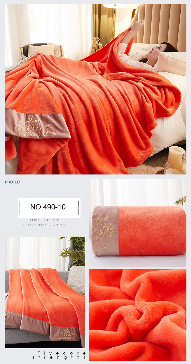 100% Polyester Fluffy Throw Blanket