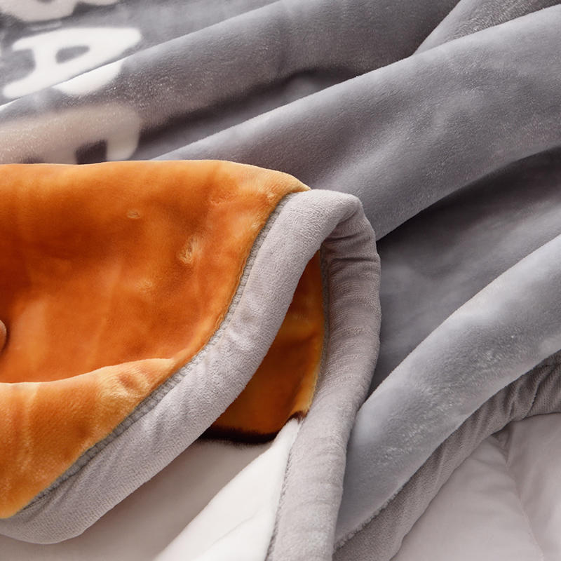 Fleece Blanket 90 x 90 Inch Reversible Design
