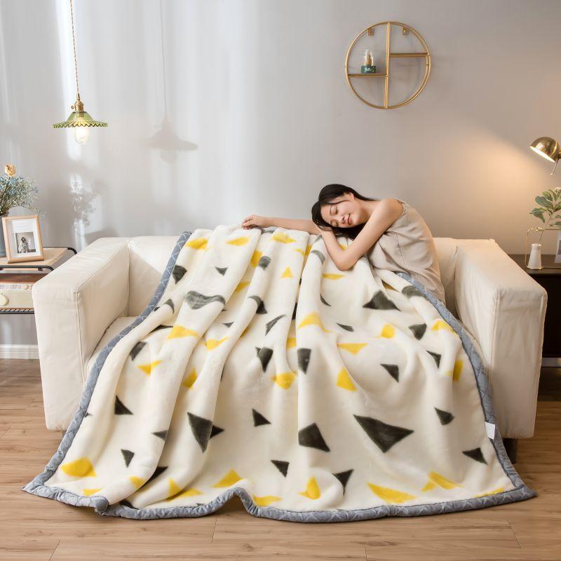 Fleece Throw Blanket Modern Design