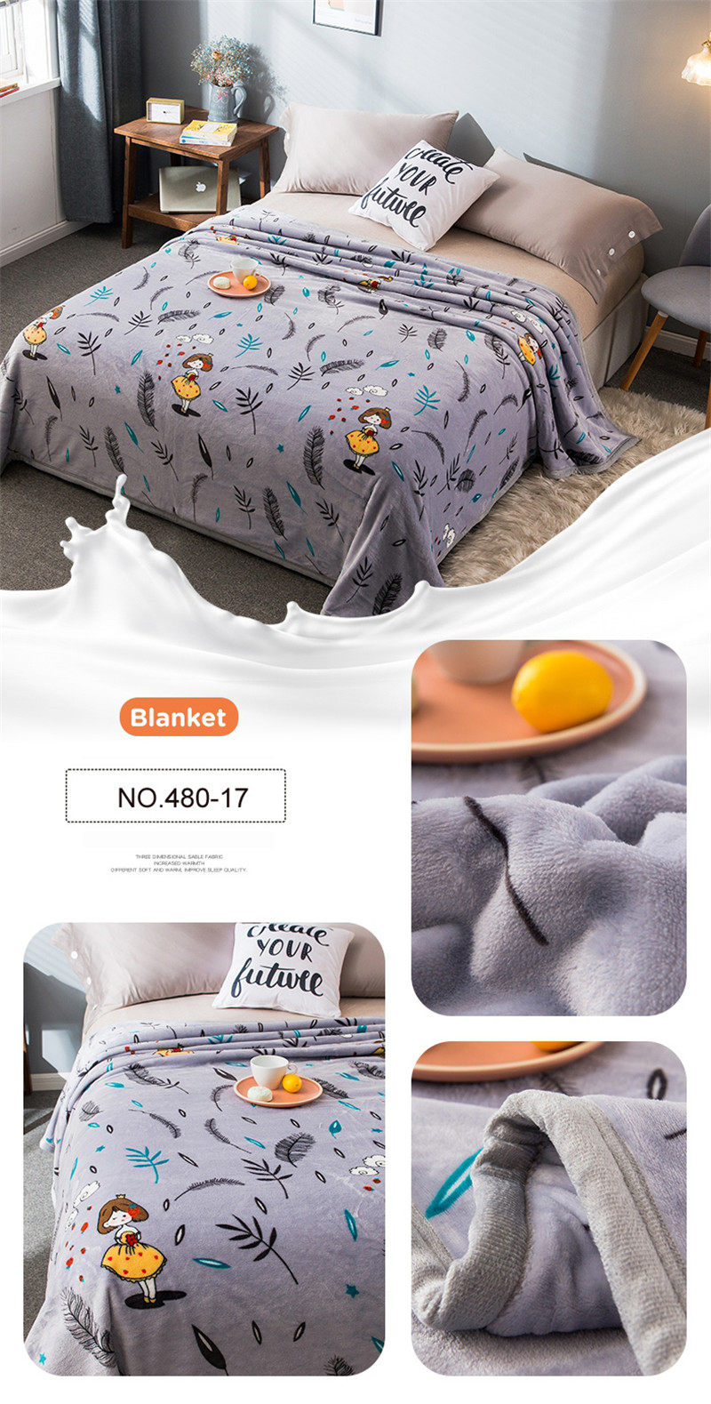 Cozy Polyester Fleece Blankets