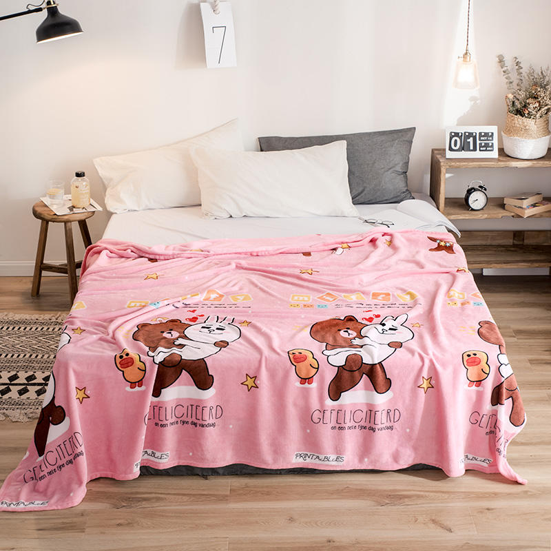 Bedroom Polyester Blanket Super Soft