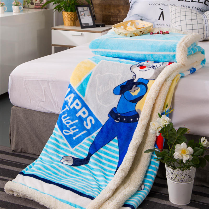 The rabbit Print Polyester Blanket For King Size