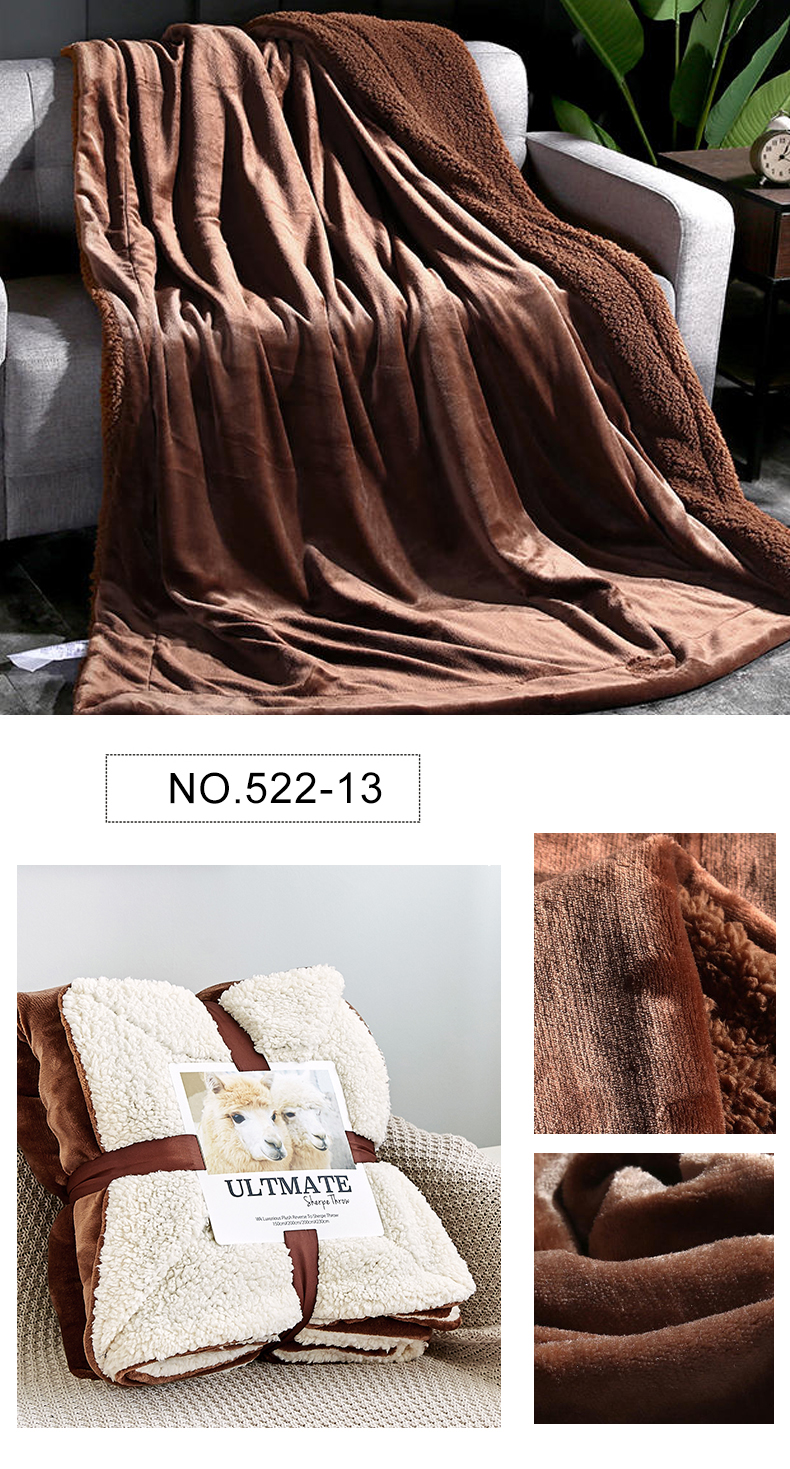 Modern Design Throw Blanket Thick