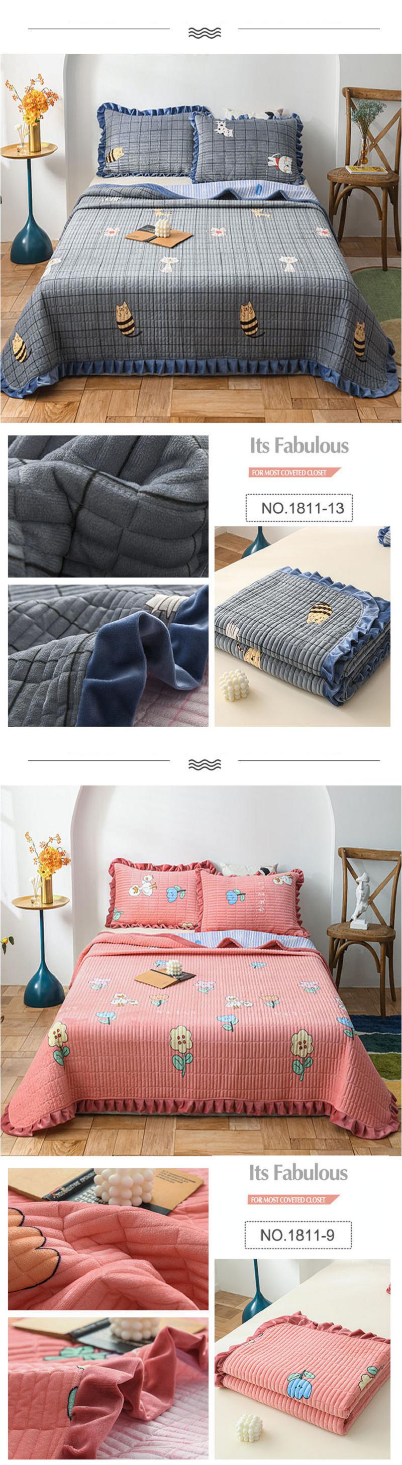 stripe Bed Cover Bedspread