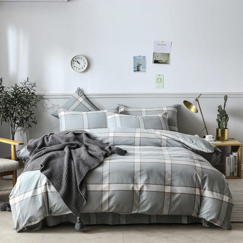 Bed Sheet Set Modern Style University Dorm