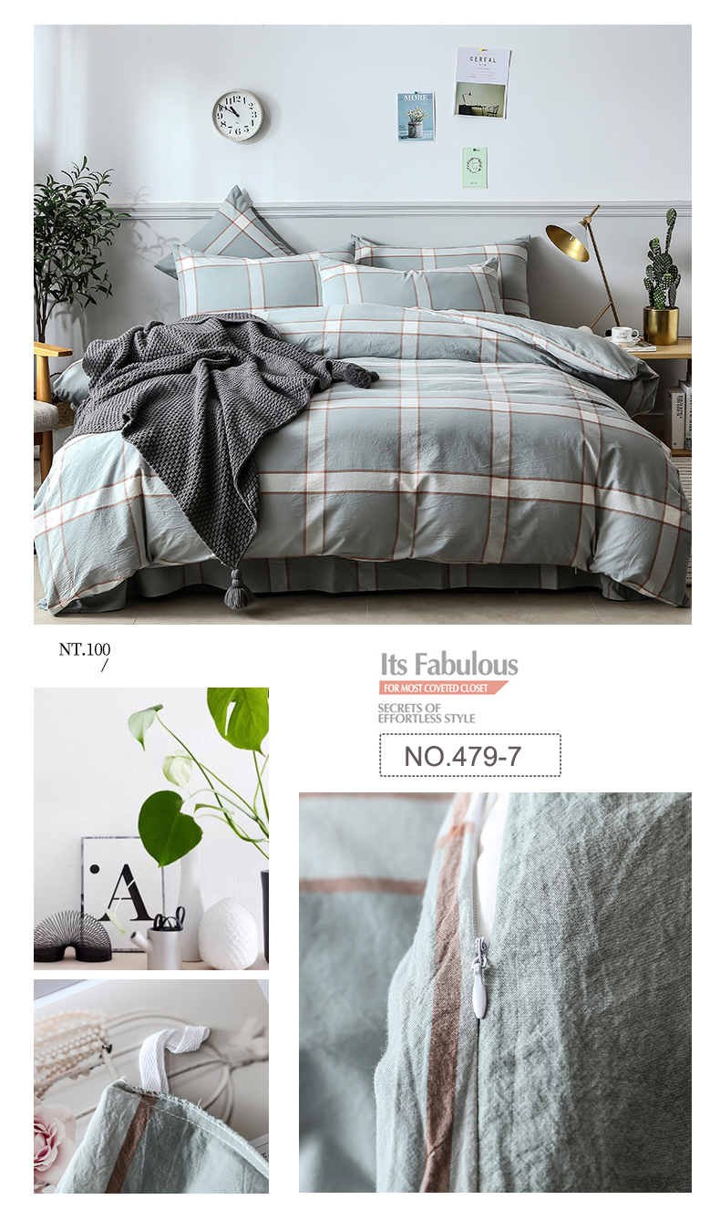 Simple Style Dorm Bed Sheets