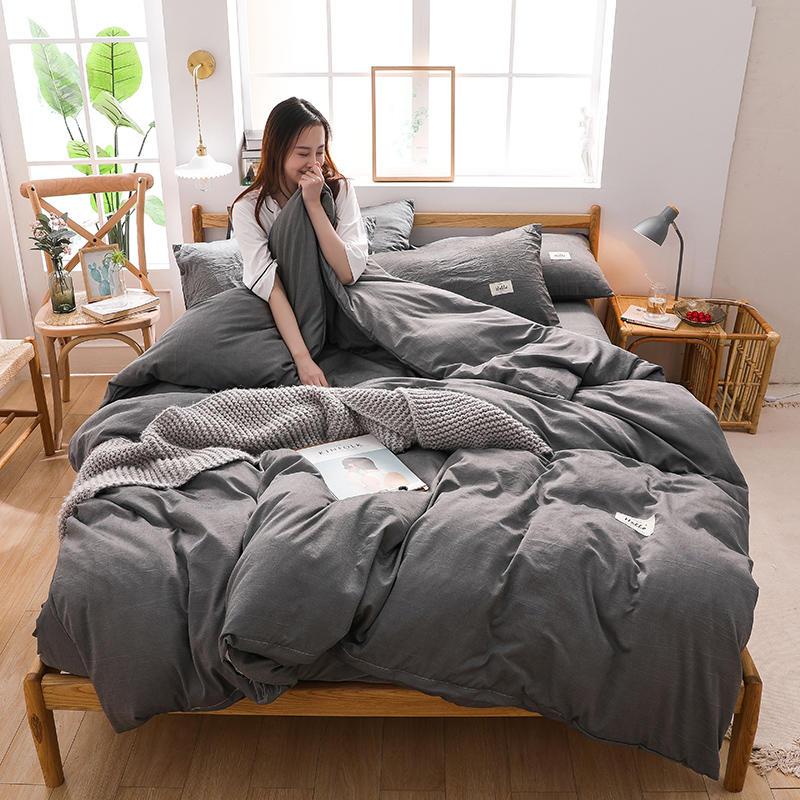 Bed Sheet Polyester Dark Gray