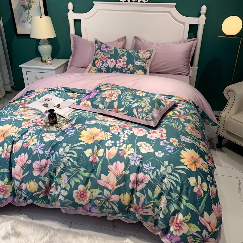 Printed Bedsheet For 3PCS Full Bed