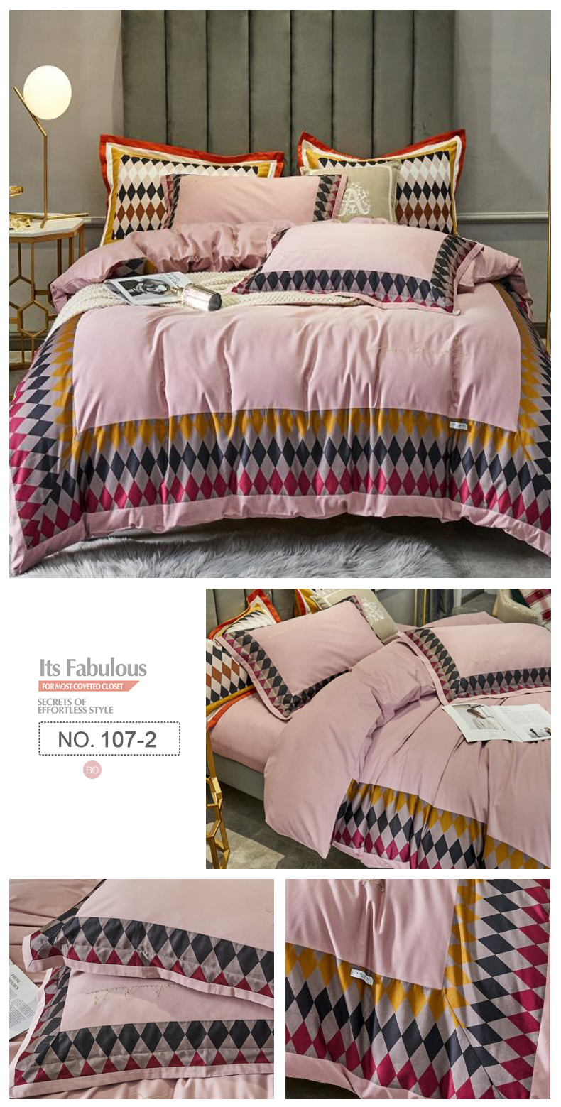 Comfortable Cotton Fabric Bedding Set