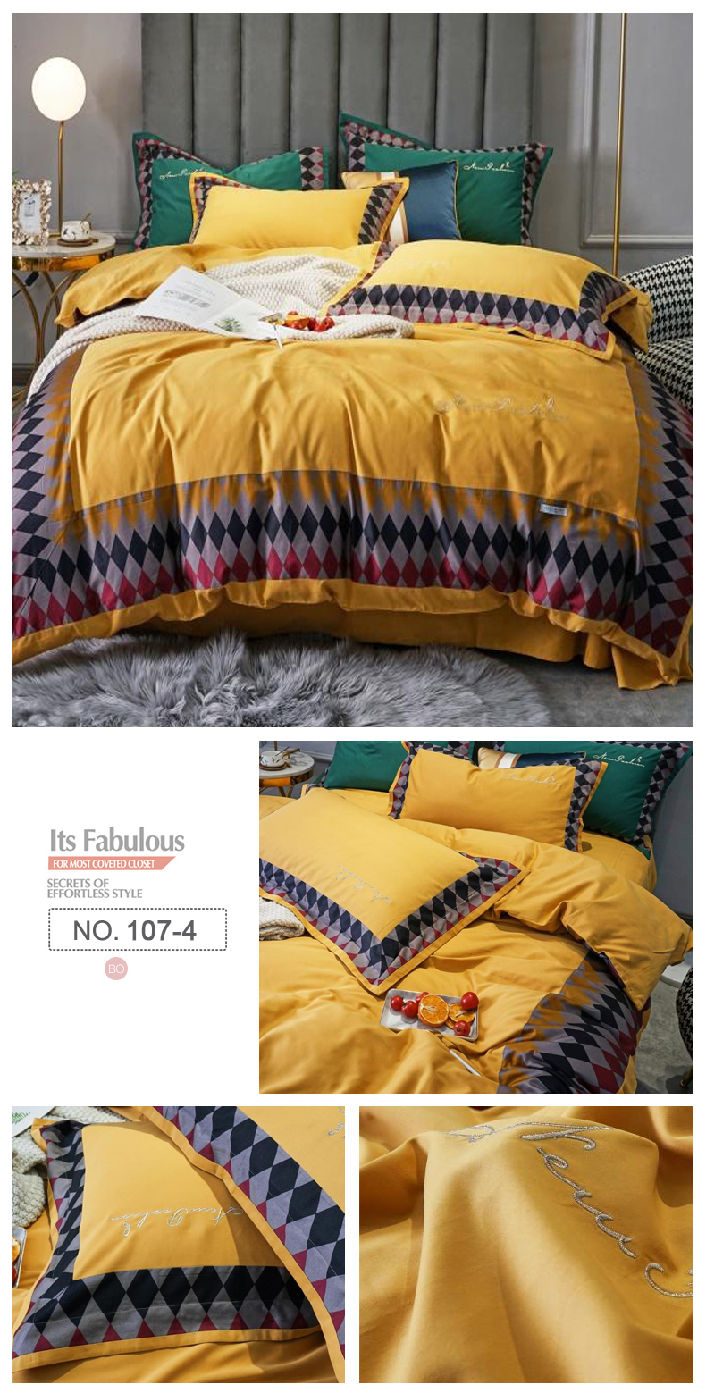 For 4PCS Home Bedding Bed Sheet Set