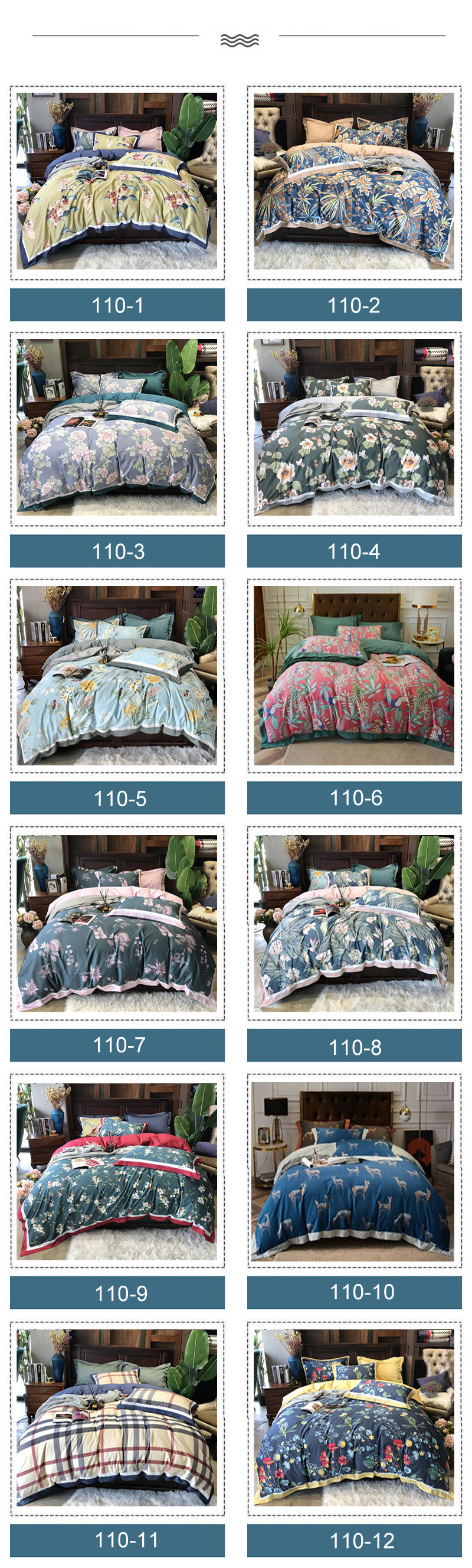 For 3PCS Full Bed Sheet Set Luxury