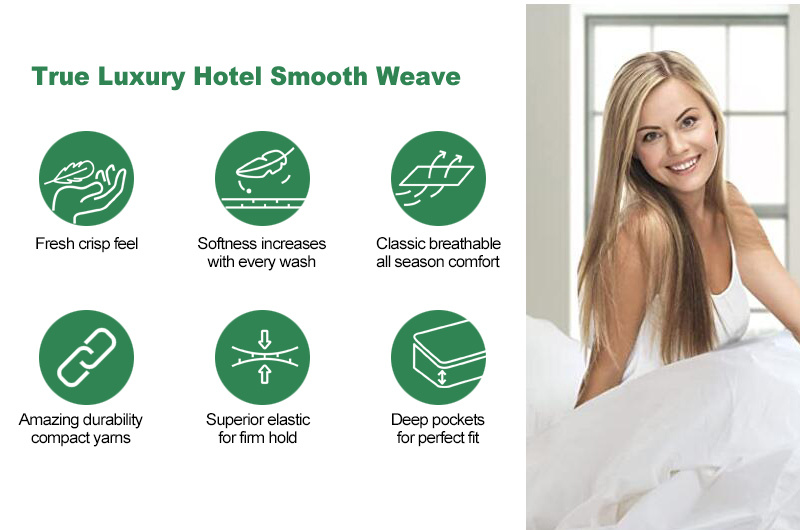 Combed Cotton Hotel Standard Bedding Jacquard