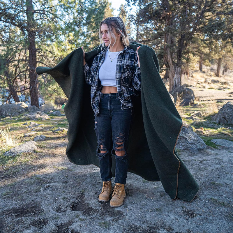 High - Performance Waterproof 2000g Military Wool Blanket