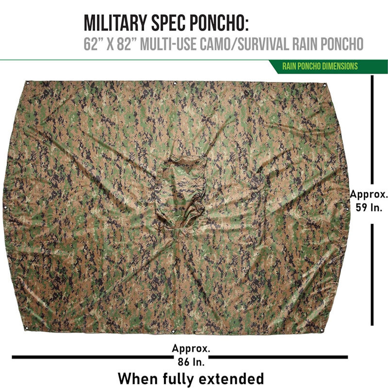 Rain Poncho Liner for Disaster Relief