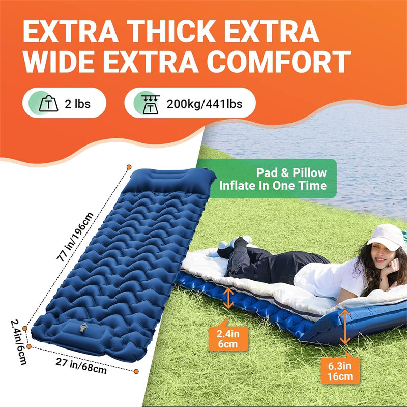 Durable Government Agency Supplies Inflatable Sleeping Pad Durable Government Agency Supplies Inflatable Sleeping Pad