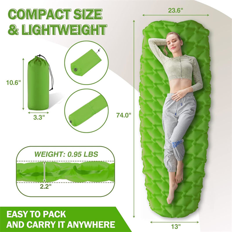 Lightweight Emergency Relief Inflatable Sleeping Pad