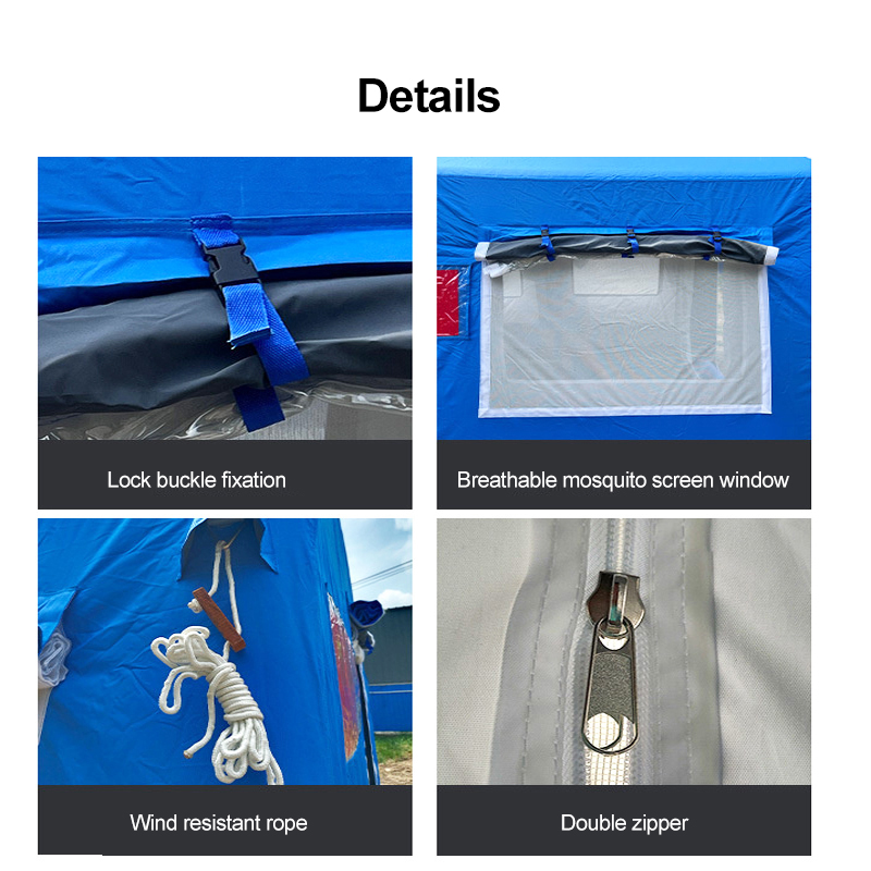 Blue inflatable 24㎡ 99% vapor for large events