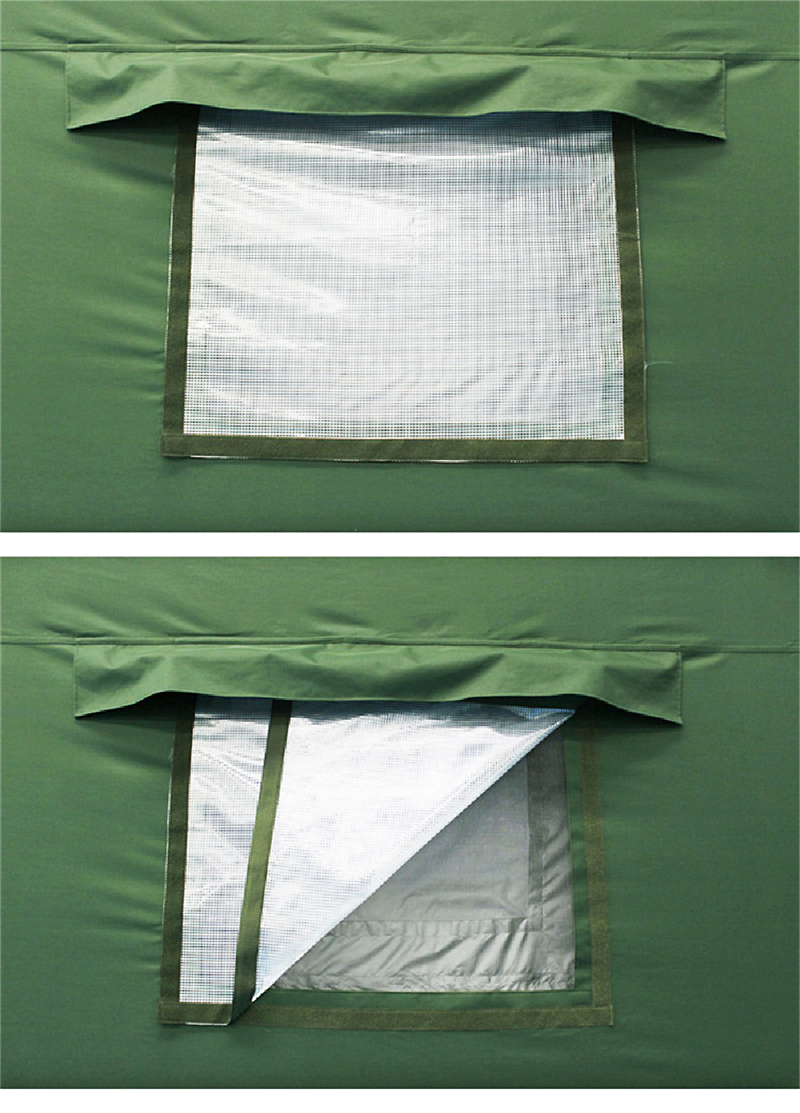 Column-free design military tent