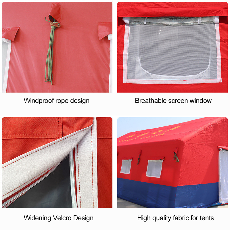 Red 10x12x4m tent 99.5% antibacterial humanitarian