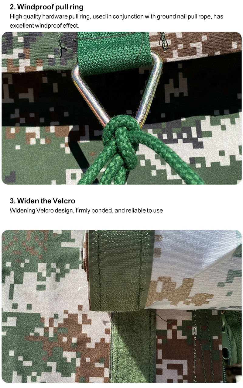 Sturdy Camouflage Tent for Rescue