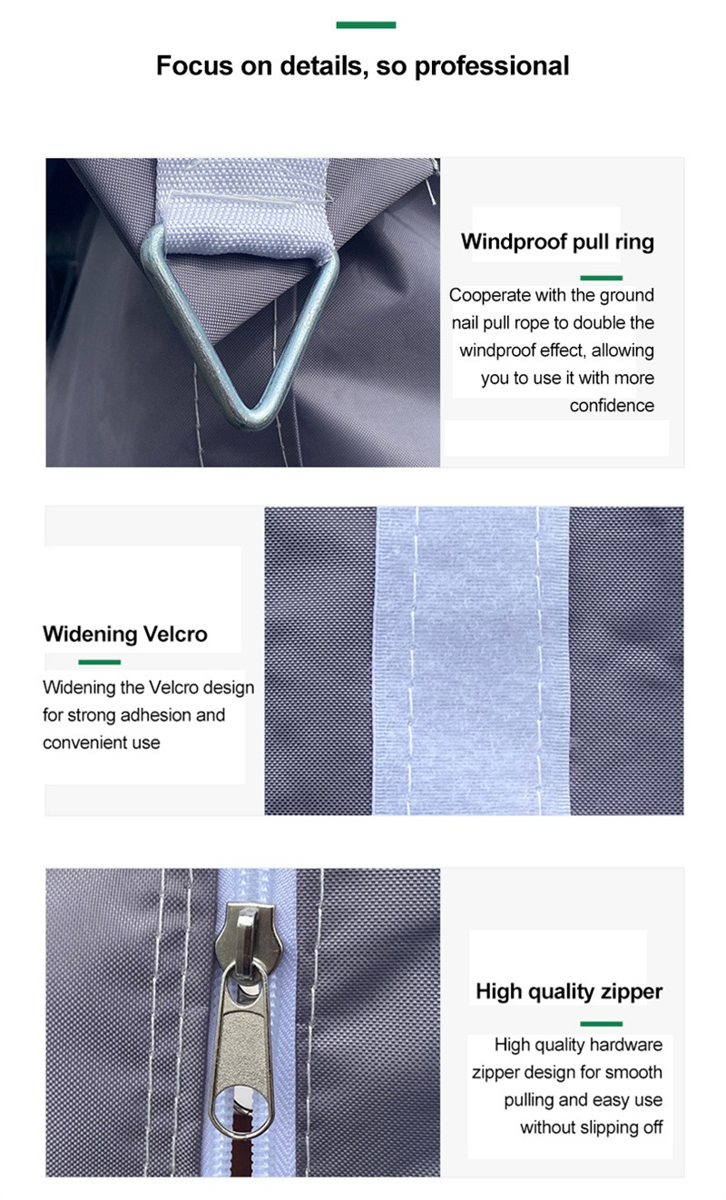 High-quality gray relief tent materials