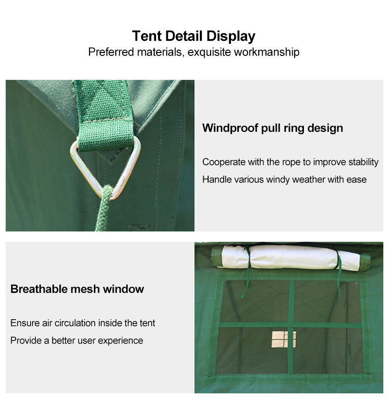 Green gov command tent