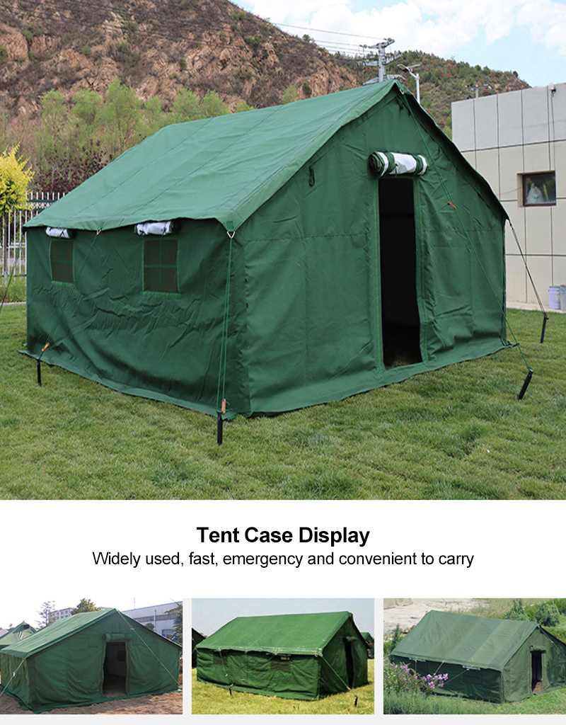 Professional Green wind tent for government use