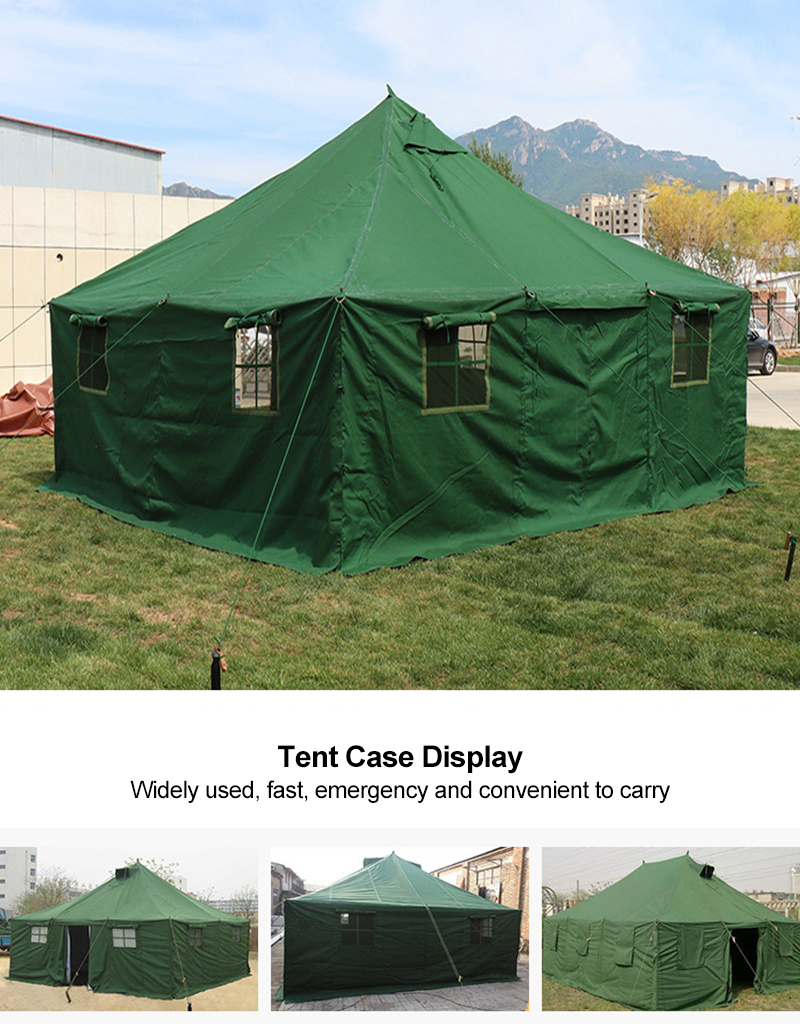 Green medical tent for emergency isolation facilities