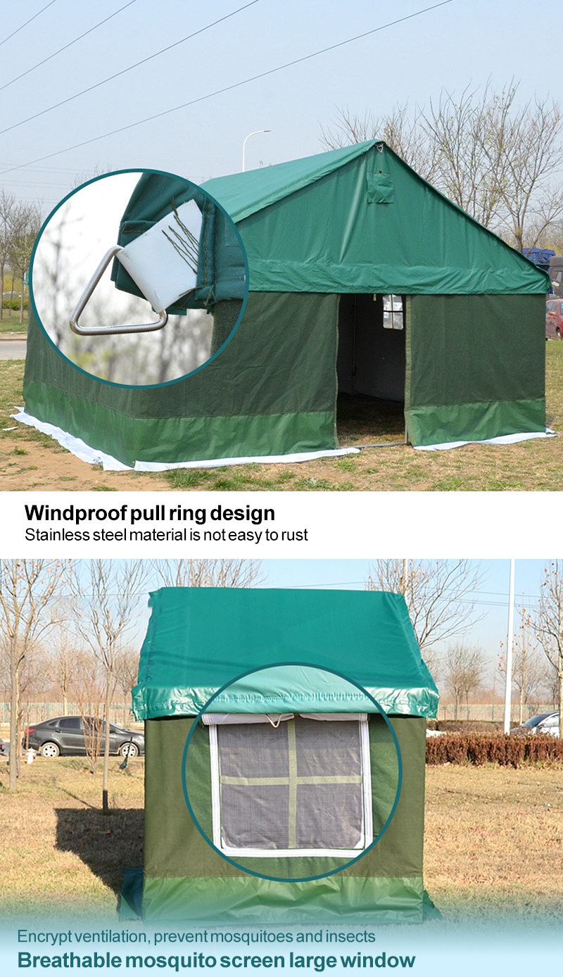 Durable Fireproof Green Tent Emergency