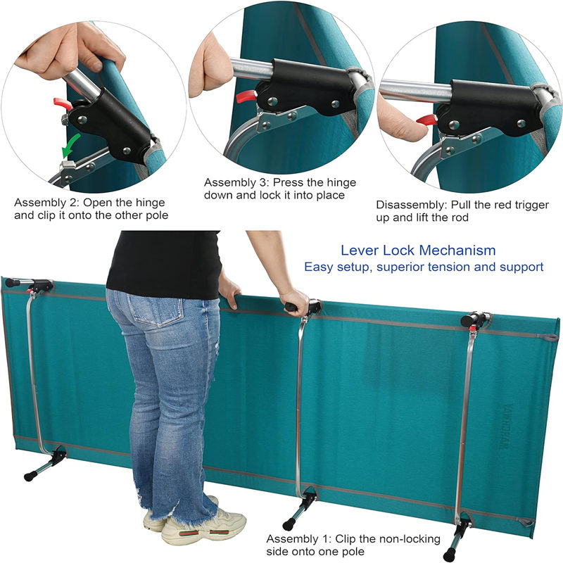 Disaster relief foldable bed