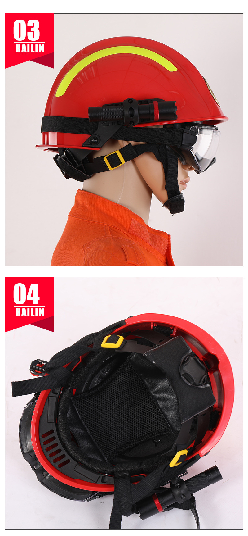 High-Brightness LED Fire Helmet