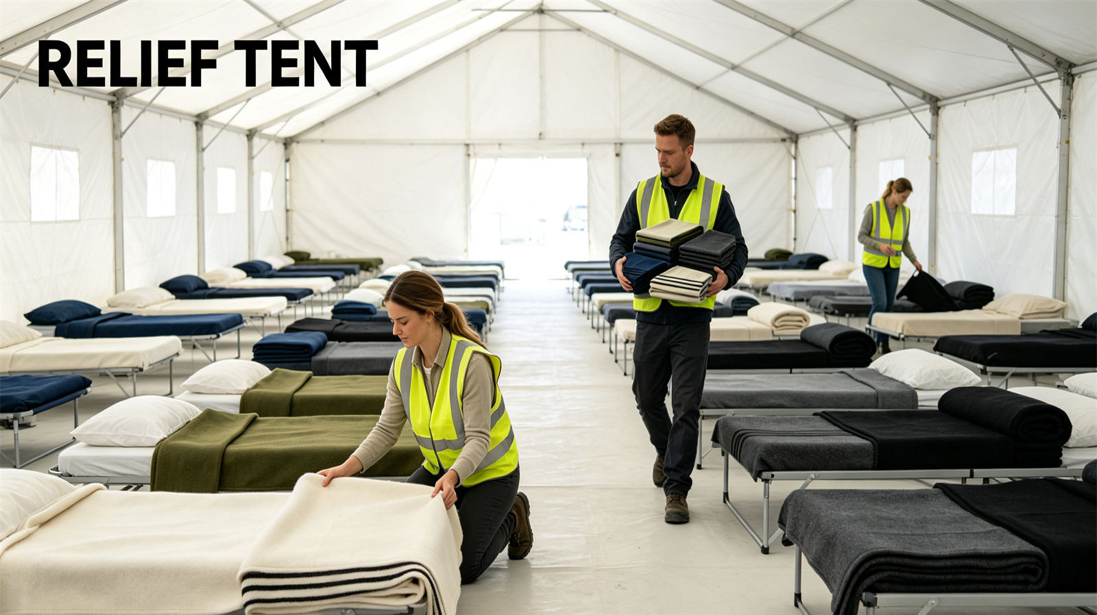 Dark Gray recycled-material relief blanket shown for bulk procurement, specification comparison, storage planning and project distribution review