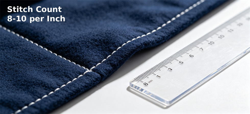 Emergency relief blanket stitch count detail for edge finish review and bulk quality comparison