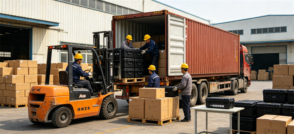 Rescue Line Throwers showing container loading for government procurement and emergency reserve planning